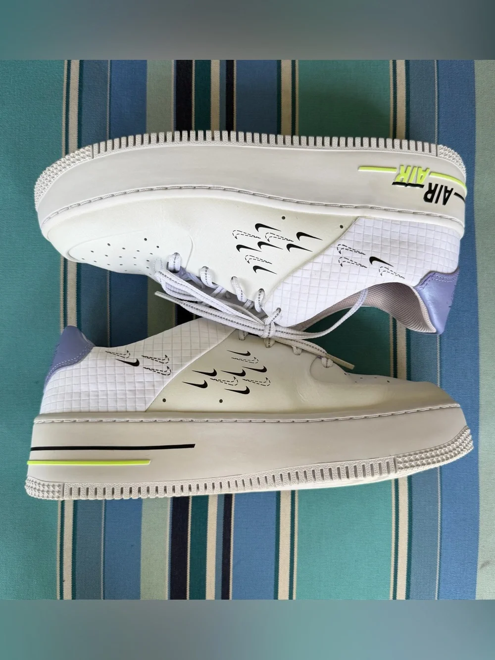 🍒💣 Nike Air Force 1 sage style platform sneaker